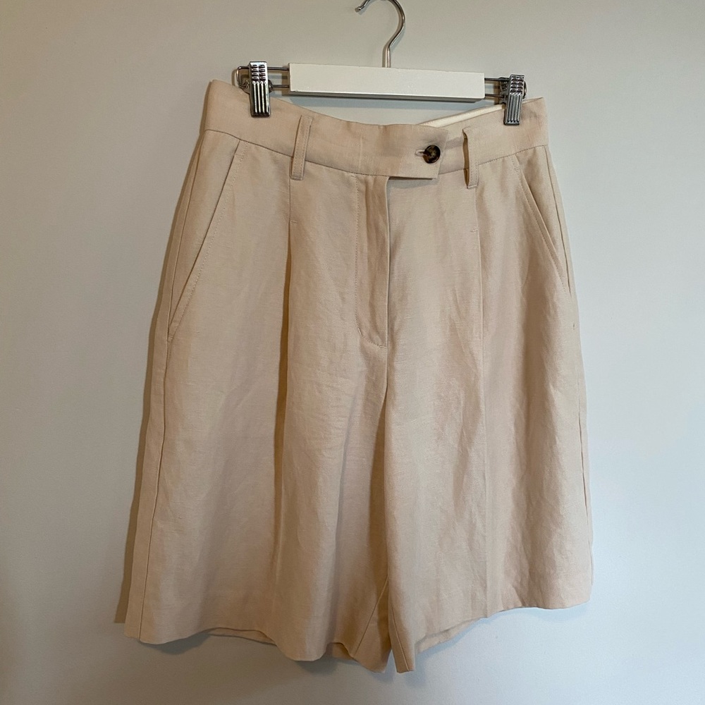 Wilfred Bermuda linen shorts size 4